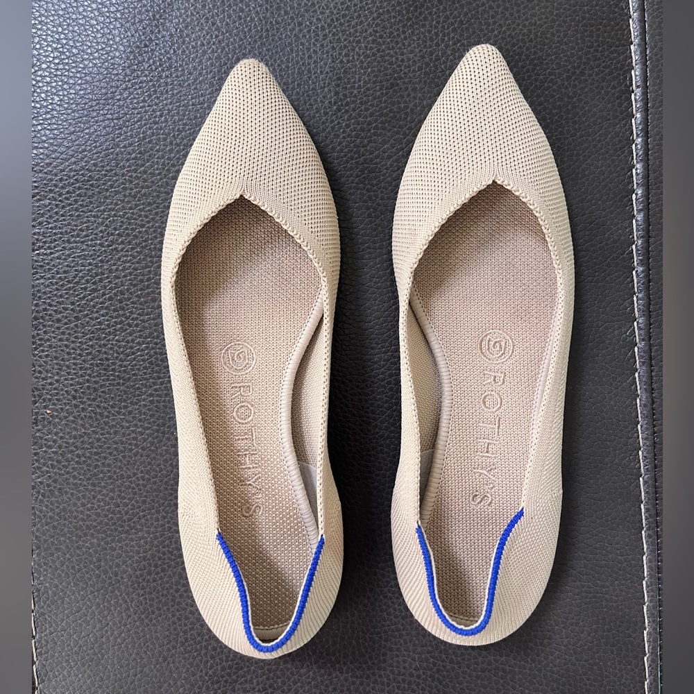 Rothy’s The Point in Ecru size 7